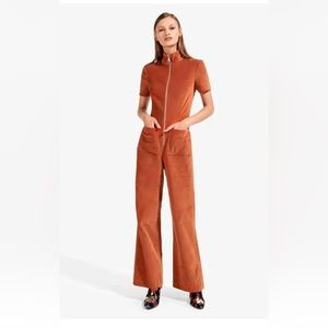STAUD Ziggy Retro Jumpsuit MSRP $310 / Gently Worn